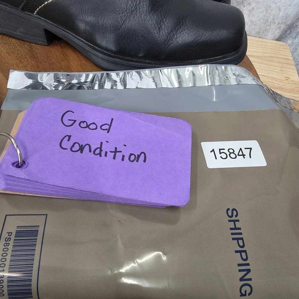 Sureway Chelsea Boots Mens 7.5 Black Leather Western Work Comfort‎ Safety
